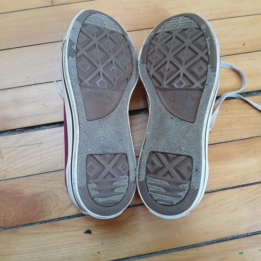 Maroon Converse Sneakers - Picture 2 of 4